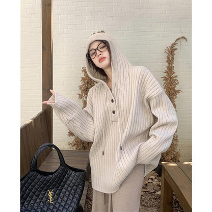 Pull Épais à Capuche Style Décontracté - Aurelles