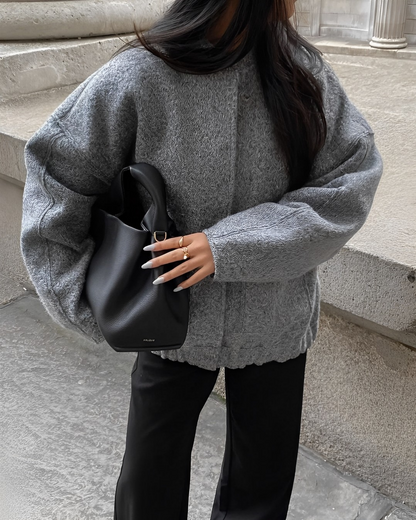 Veste bomber printanière et surdimensionnée pour femmes - Aurelles