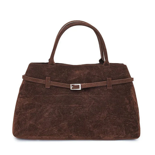 Sac à Main Vintage en Daim Élégant pour Femmes