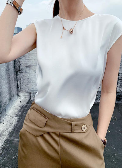 Top Femme Sans Manches en Fibre de Viscose - Aurelles