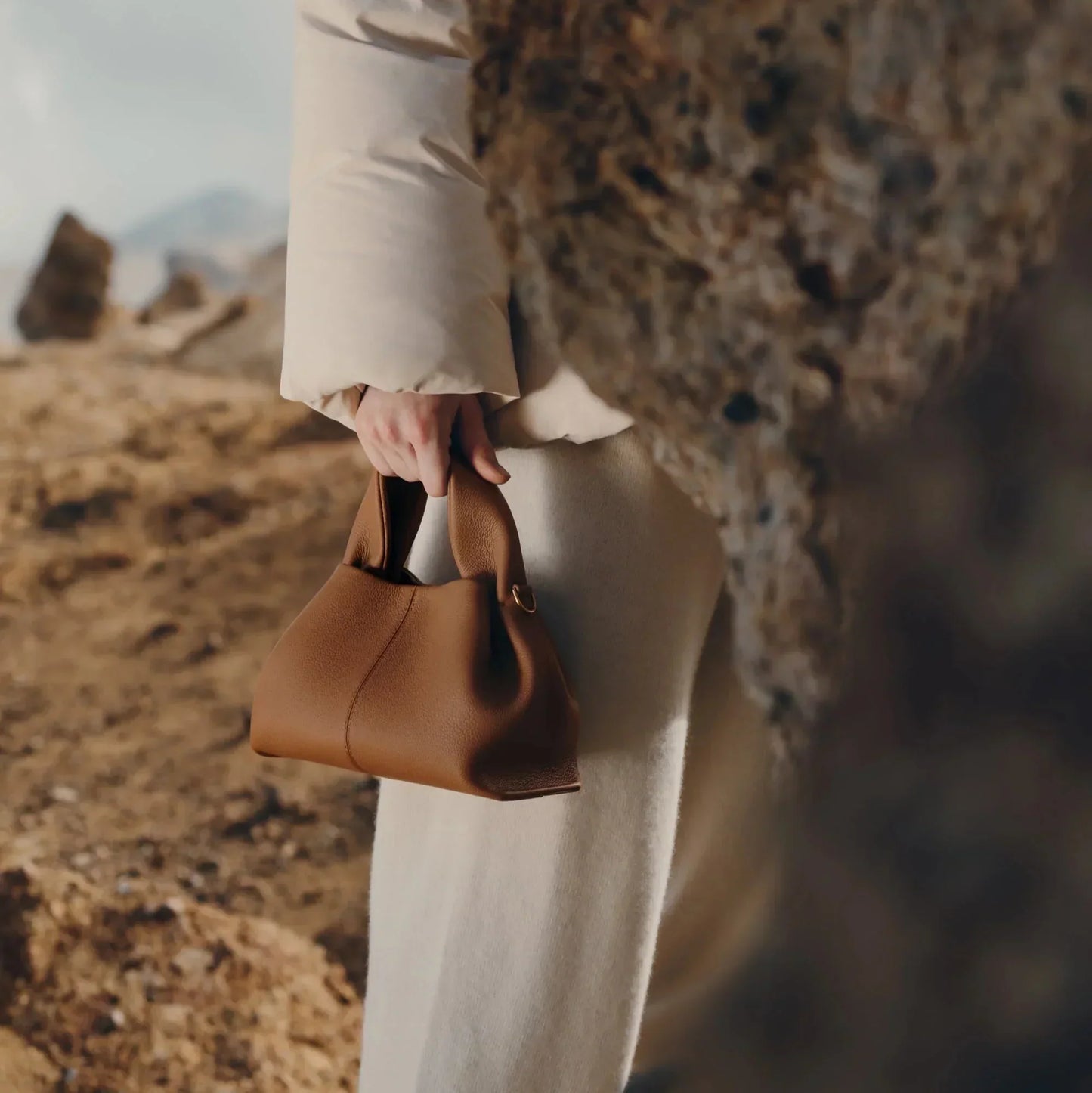 Sac à Main Minimaliste en Cuir pour Femmes