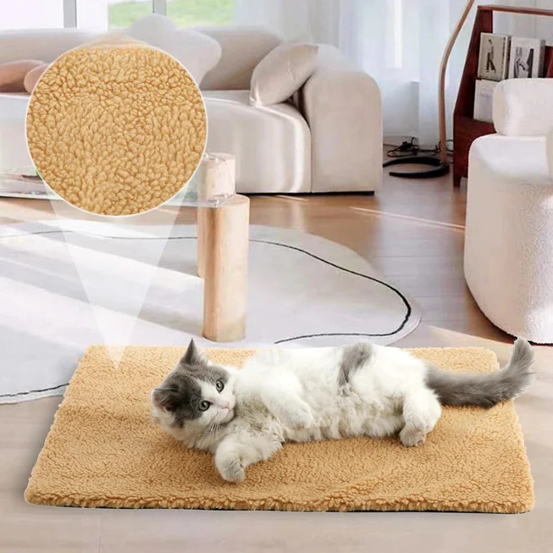 Tapis Chauffant Auto-Isolant pour Chien et Chat sans Électricité Lavable Antidérapant