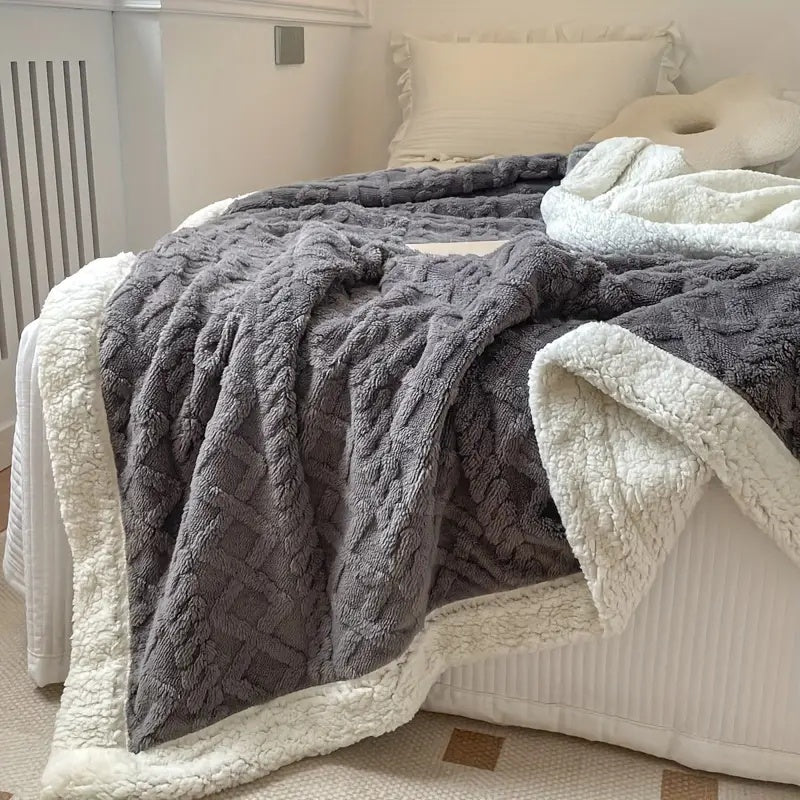 Lunara – Plaid Sherpa Réversible Ultra-Doux et Cosy