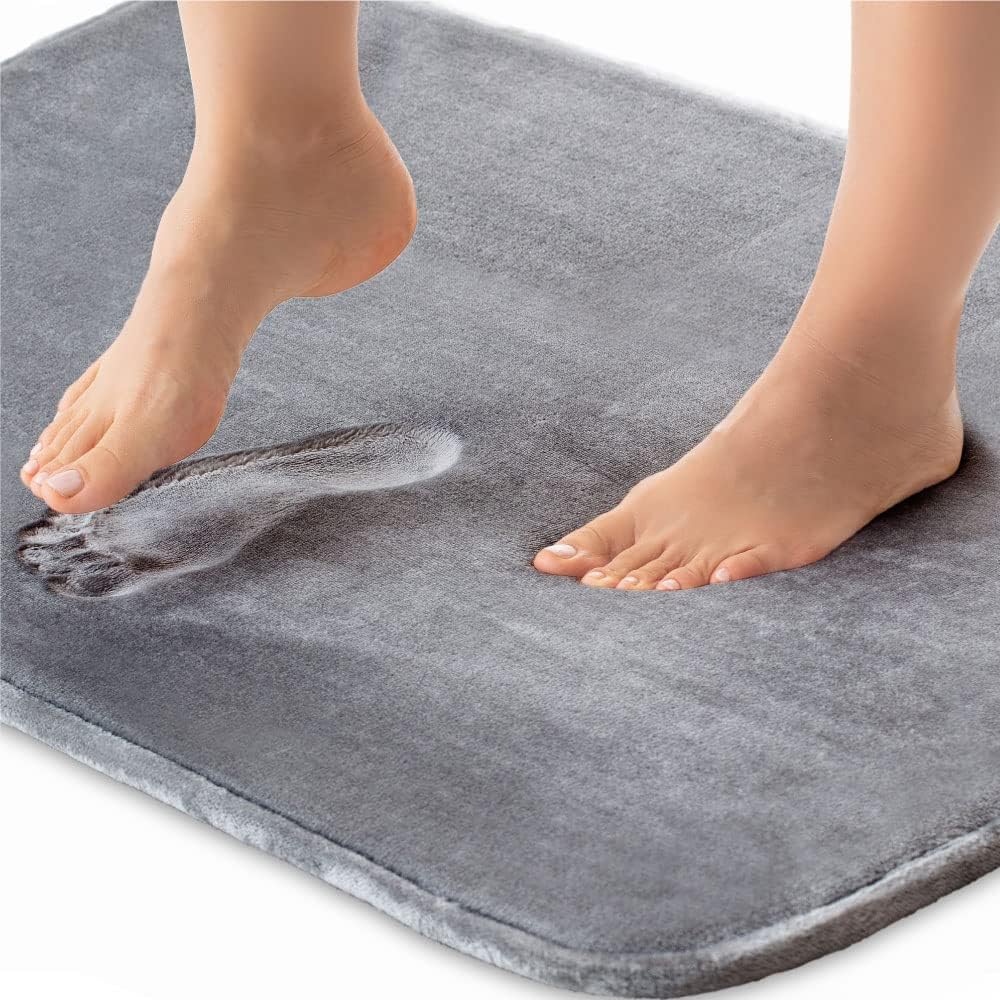 Velora – Tapis de Bain en Mousse à Mémoire de Forme, Antidérapant et Luxueux