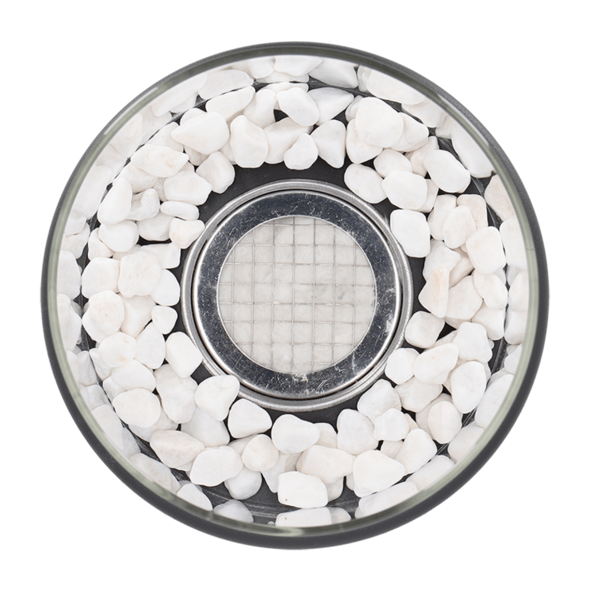 Orion – Lampe à Huile en Métal et Verre Élégante