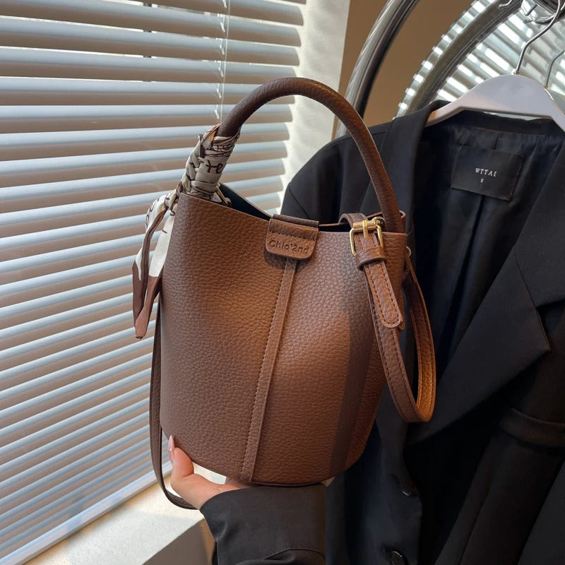 Sac à Main en Cuir Style Rétro pour Femmes