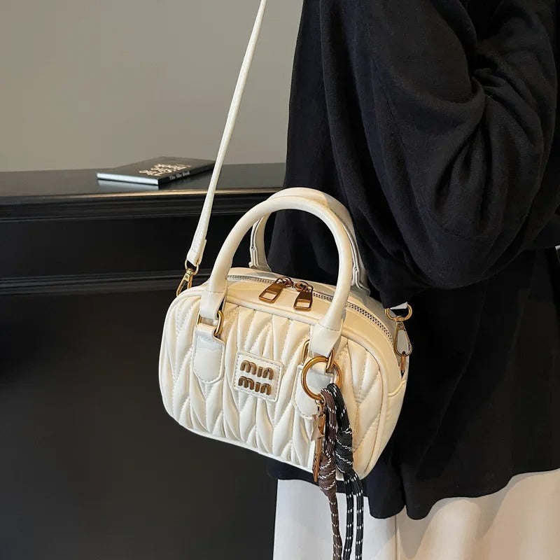 Sac Mio Matelassé en Cuir pour Femmes