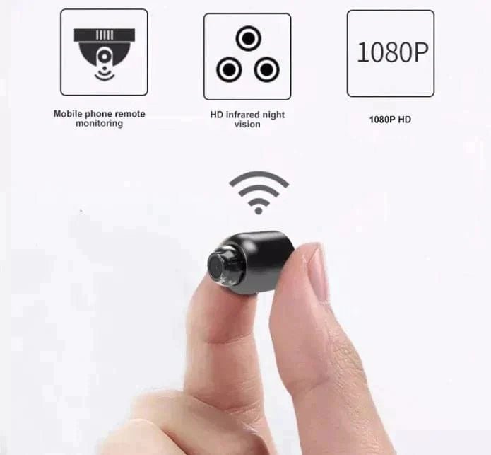 Aleris – Mini Caméra de Surveillance Sans Fil avec Vision Nocturne