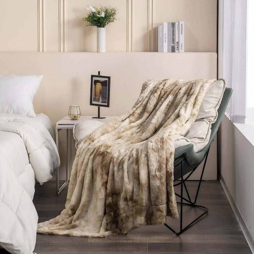 Lunara – Plaid en Polaire Double Face Ultra-Doux pour Chambre et Salon