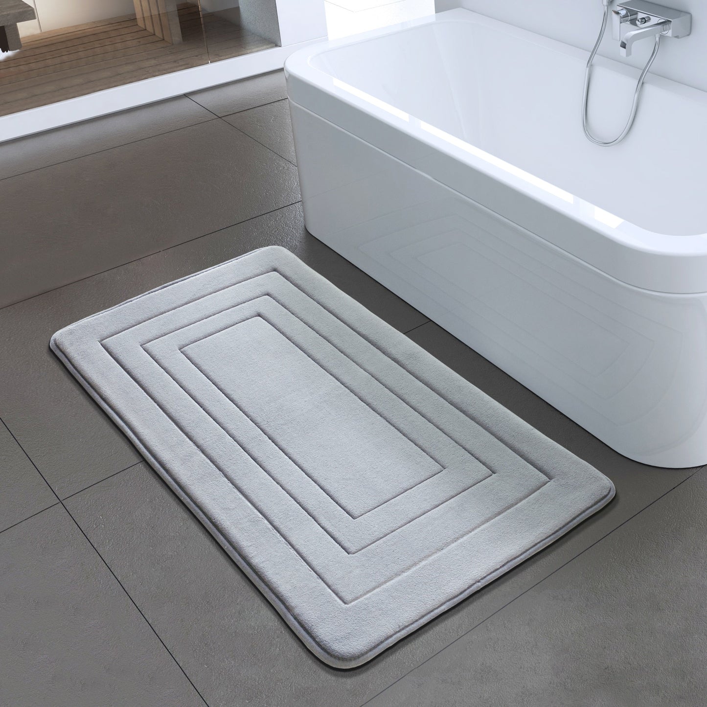 Terrana – Rectangular Non-Slip and Ultra Soft Bath Mat