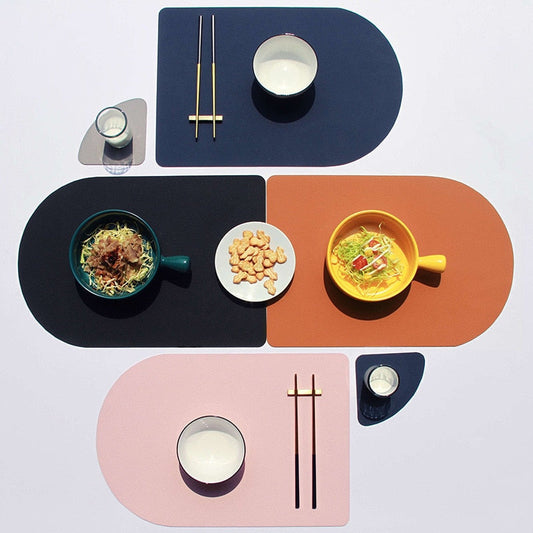 Lumera – Elegant Two-Tone Placemats and Coasters