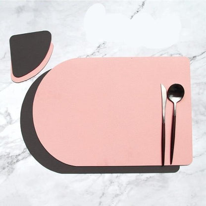 Lumera – Elegant Two-Tone Placemats and Coasters