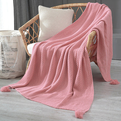 Velora – Soft and Warm Knitted Fringe Throw