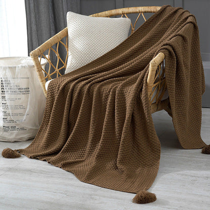 Velora – Soft and Warm Knitted Fringe Throw