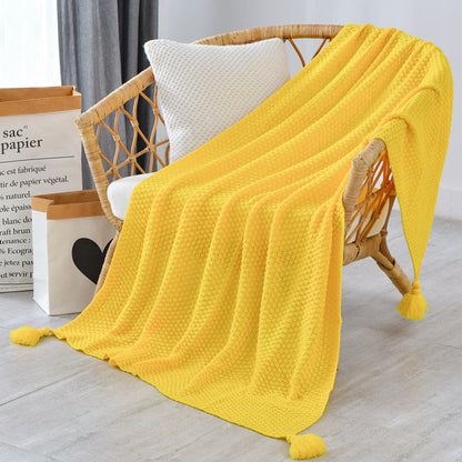 Velora – Soft and Warm Knitted Fringe Throw