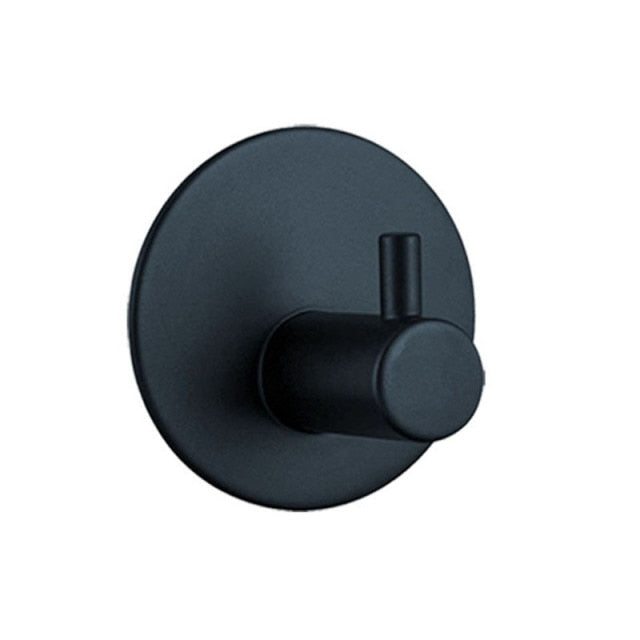 Lumera – Versatile Black and Silver Adhesive Hooks