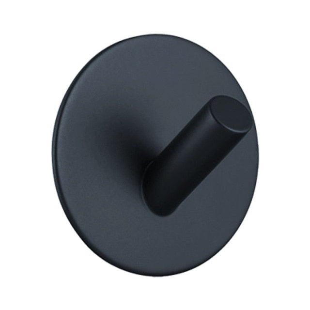 Lumera – Versatile Black and Silver Adhesive Hooks