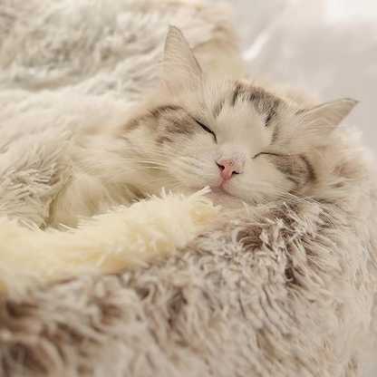 Lit coussin apaisant anti-stress pour chat et petit chien