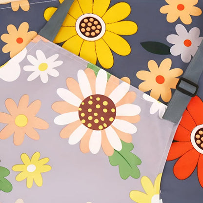 Lunara – Tablier de Cuisine en Coton Enduit à Imprimé Floral Vintage