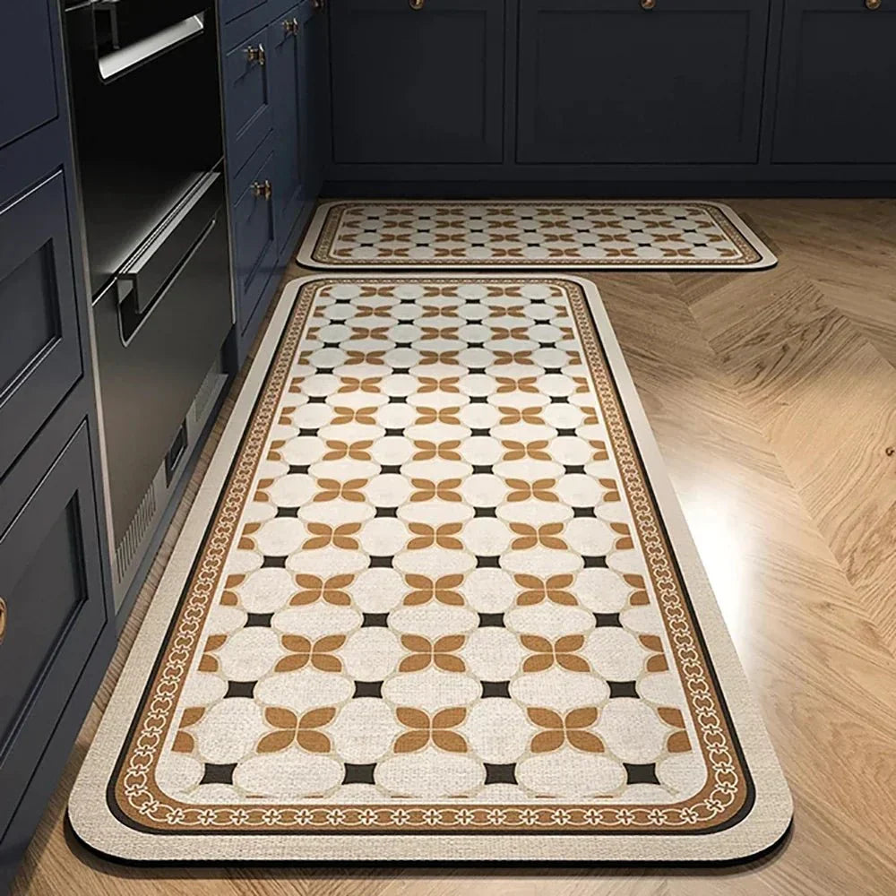 Terra – Tapis de Cuisine Antidérapant en Textile Texturé et Confortable