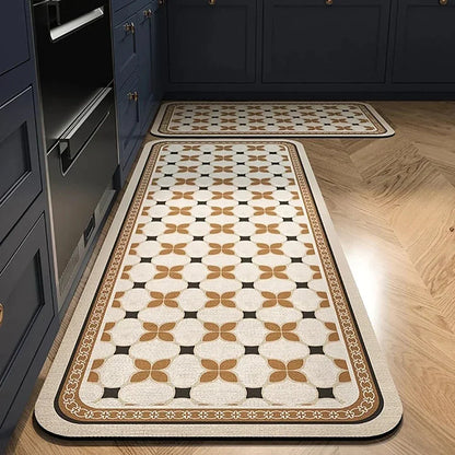 Terra – Tapis de Cuisine Antidérapant en Textile Texturé et Confortable