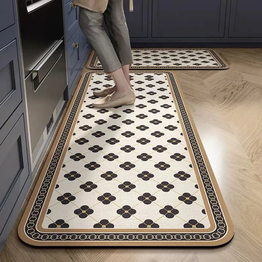 Terra – Tapis de Cuisine Antidérapant en Textile Texturé et Confortable