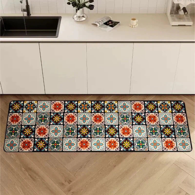 Terra – Tapis de Cuisine Antidérapant en Textile Texturé et Confortable
