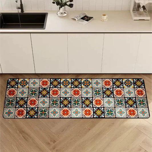 Terra – Tapis de Cuisine Antidérapant en Textile Texturé et Confortable