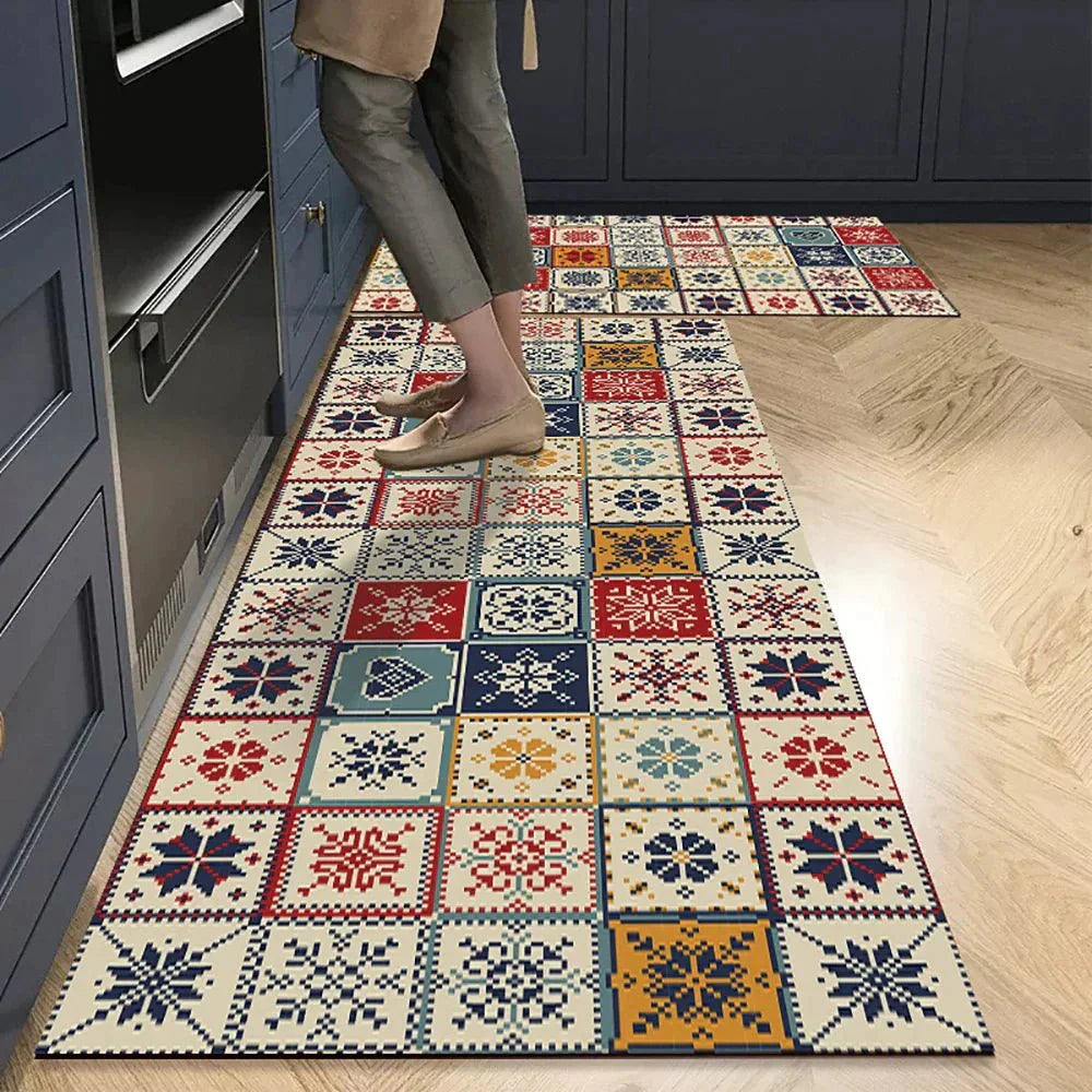Terra – Tapis de Cuisine Antidérapant en Textile Texturé et Confortable