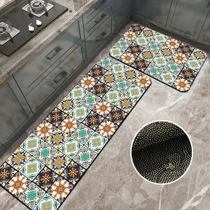 Terra – Tapis de Cuisine Antidérapant en Textile Texturé et Confortable