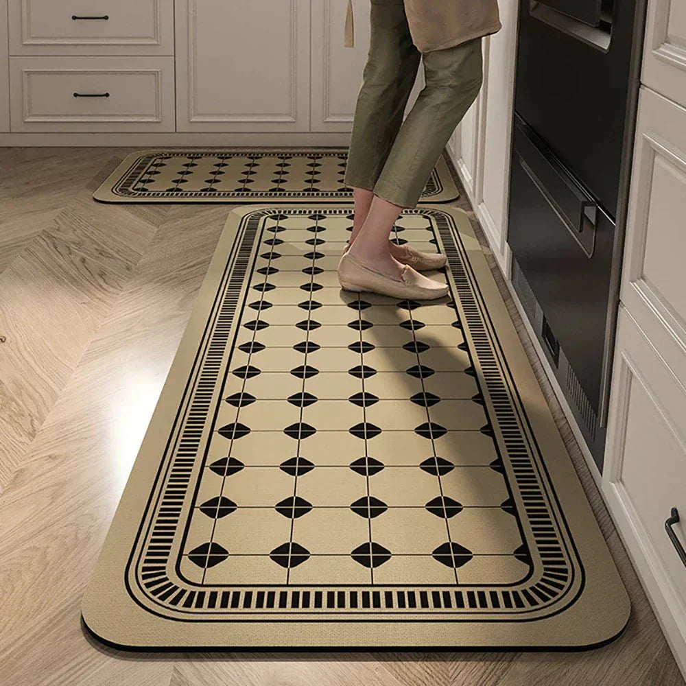 Terra – Tapis de Cuisine Antidérapant en Textile Texturé et Confortable