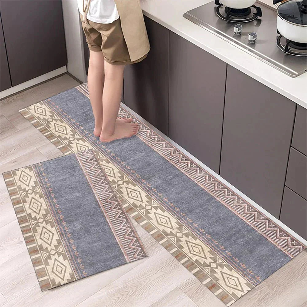 Terra – Tapis de Cuisine Antidérapant en Textile Texturé et Confortable