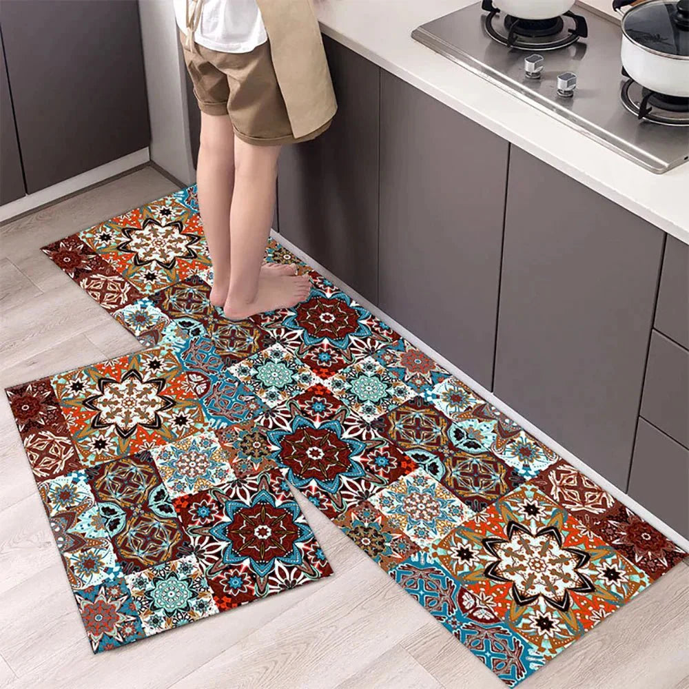 Terra – Tapis de Cuisine Antidérapant en Textile Texturé et Confortable