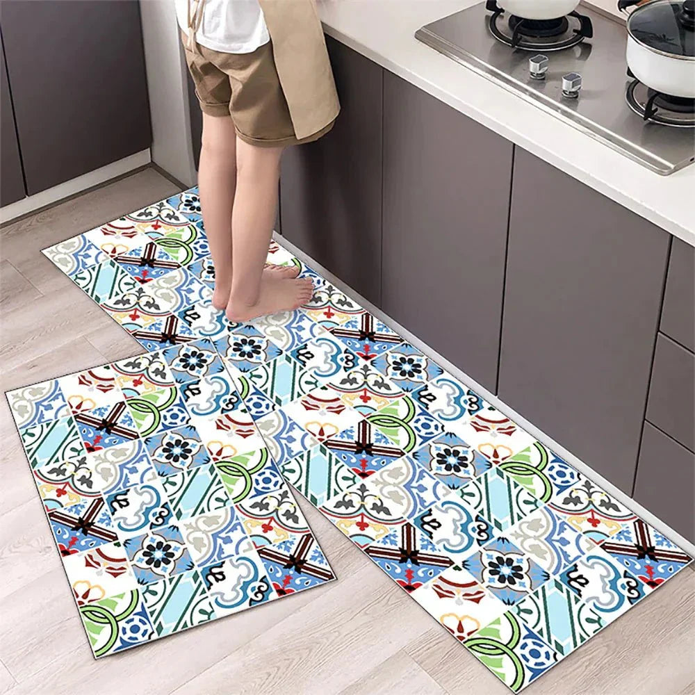 Terra – Tapis de Cuisine Antidérapant en Textile Texturé et Confortable