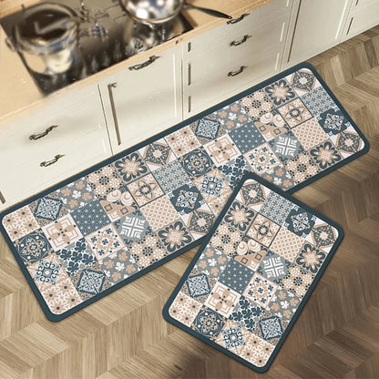 Terra – Tapis de Cuisine Antidérapant en Textile Texturé et Confortable