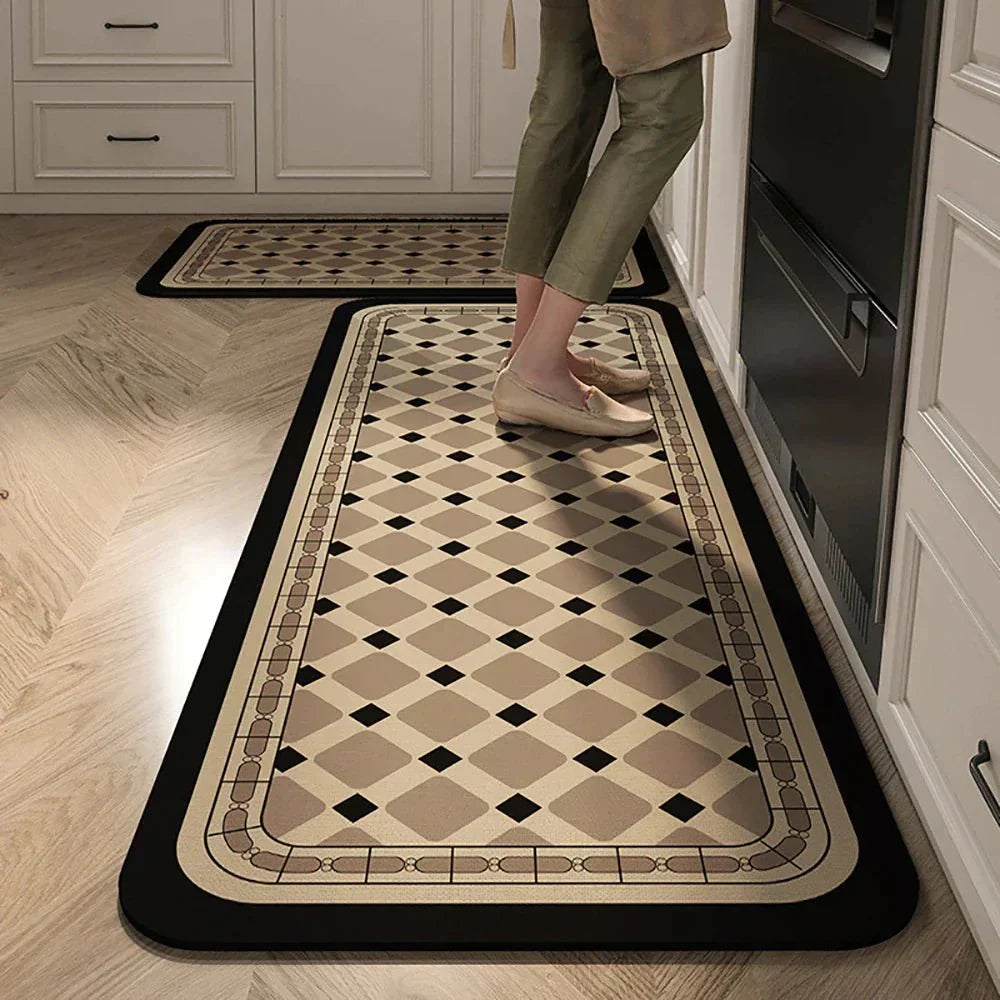 Terra – Tapis de Cuisine Antidérapant en Textile Texturé et Confortable