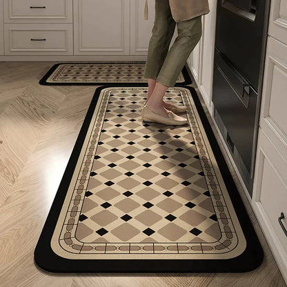 Terra – Tapis de Cuisine Antidérapant en Textile Texturé et Confortable