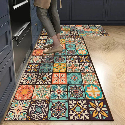 Terra – Tapis de Cuisine Antidérapant en Textile Texturé et Confortable