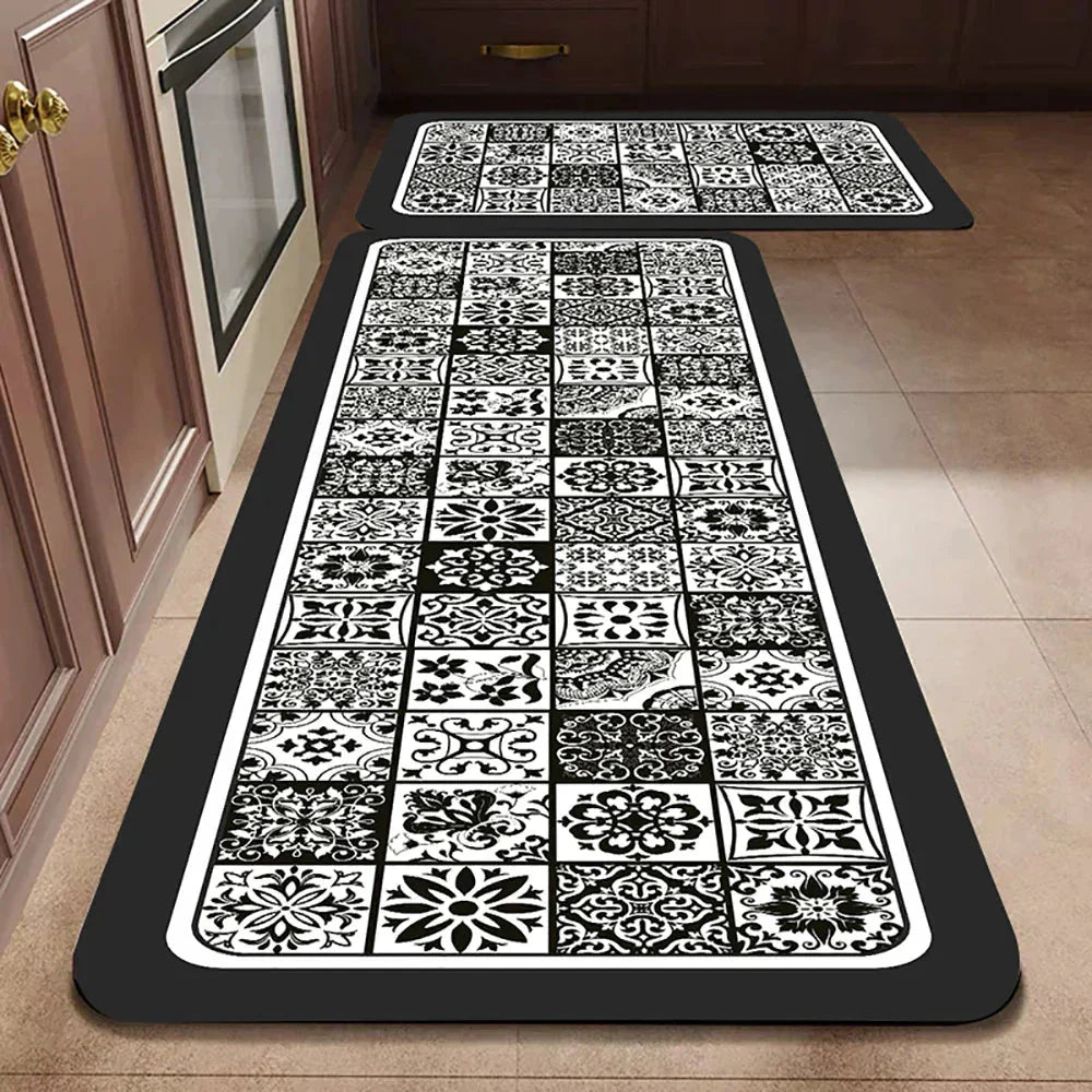 Terra – Tapis de Cuisine Antidérapant en Textile Texturé et Confortable