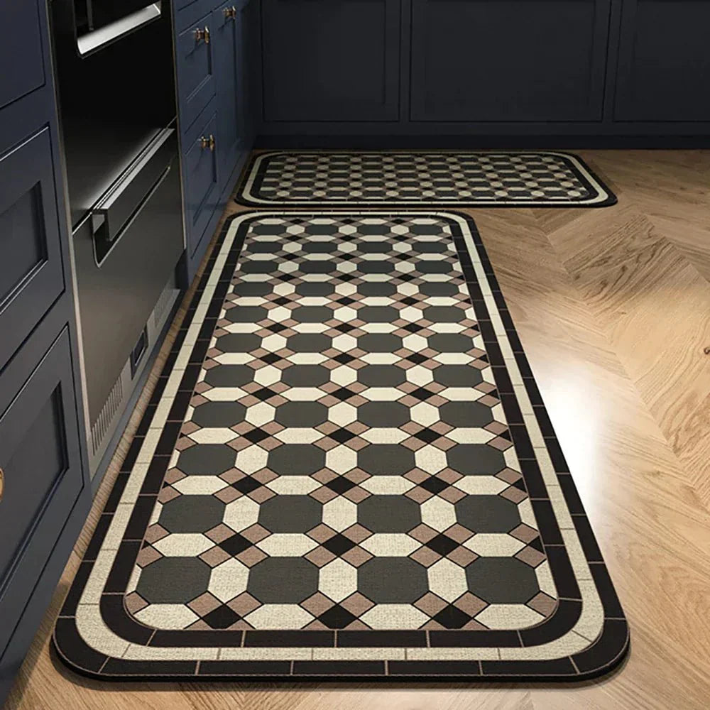 Terra – Tapis de Cuisine Antidérapant en Textile Texturé et Confortable