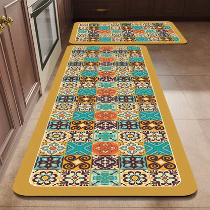 Terra – Tapis de Cuisine Antidérapant en Textile Texturé et Confortable
