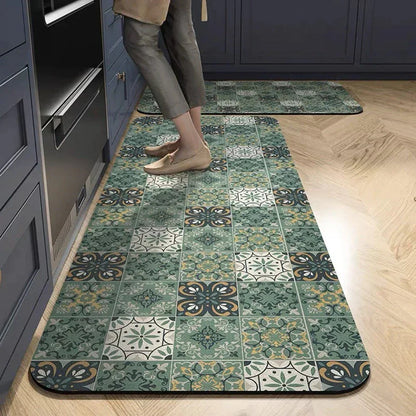 Terra – Tapis de Cuisine Antidérapant en Textile Texturé et Confortable