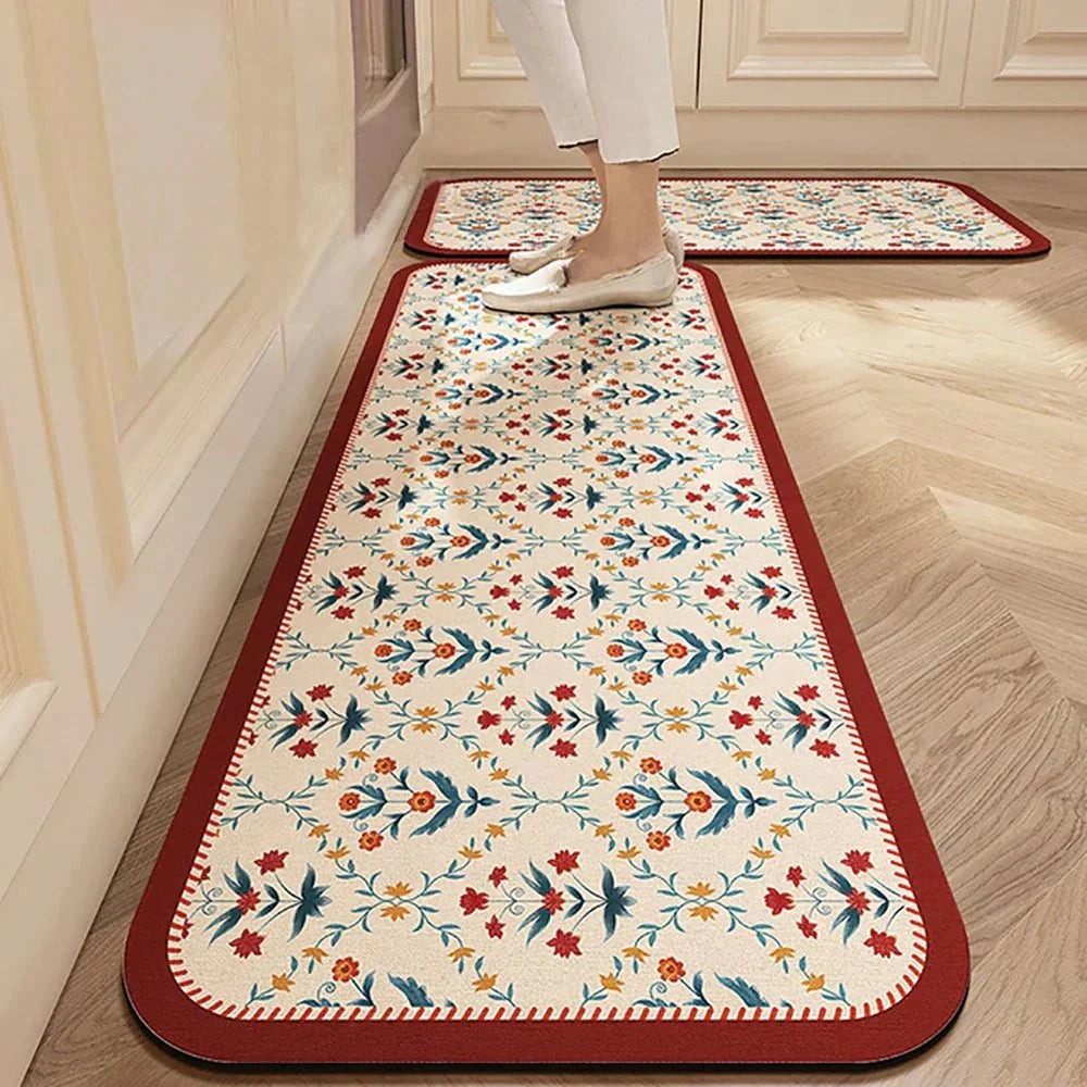 Terra – Tapis de Cuisine Antidérapant en Textile Texturé et Confortable