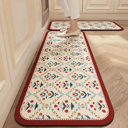 Terra – Tapis de Cuisine Antidérapant en Textile Texturé et Confortable