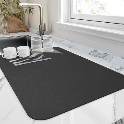 Velora – Tapis d’égouttage en Diatomite Texturée et Absorbante