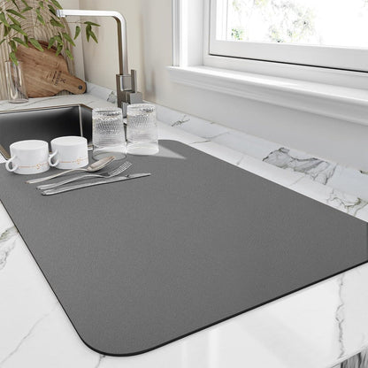Velora – Tapis d’égouttage en Diatomite Texturée et Absorbante