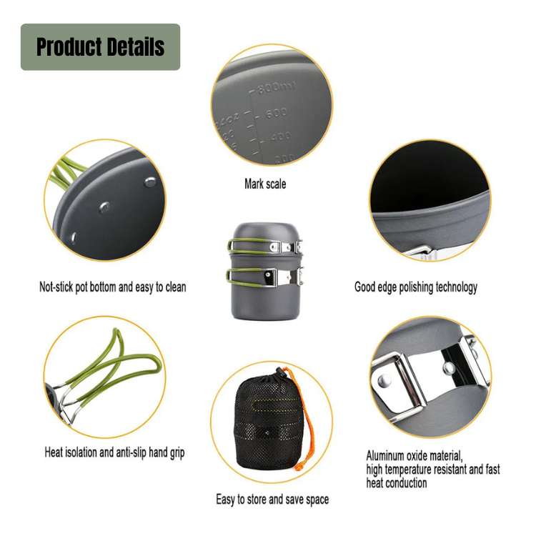 CampiLite – Set de Cuisine Ultra-Léger pour Camping et Randonnée