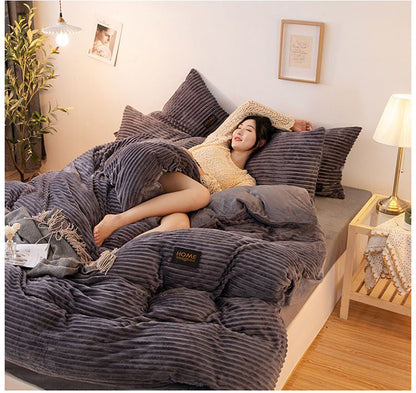 Housse de Couette En Polaire Douce